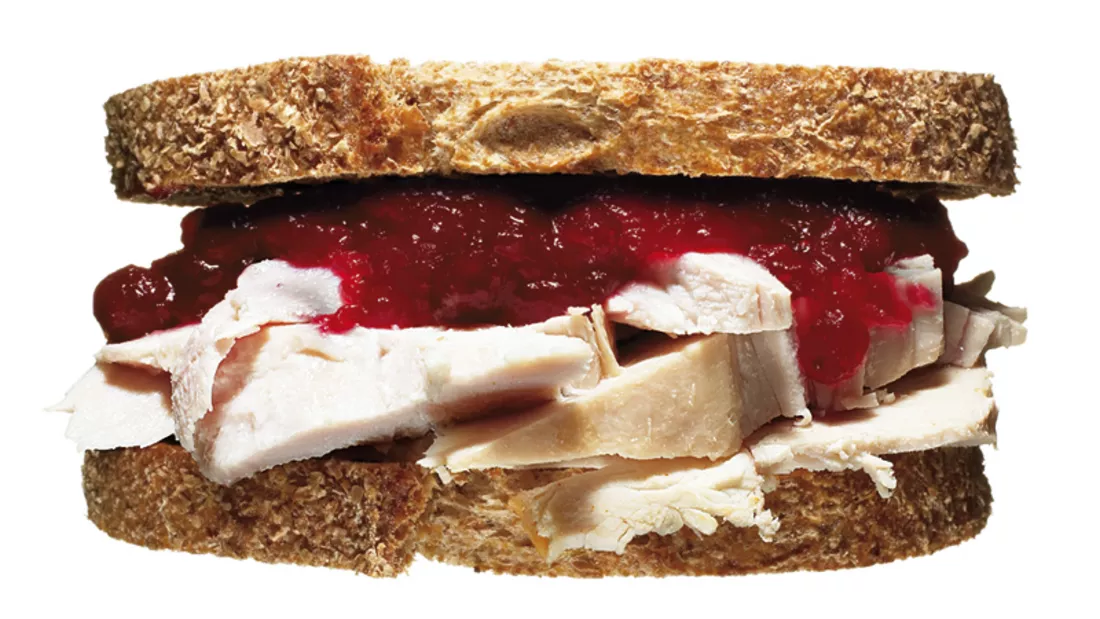 Putenbrust-Preiselbeer-Sandwich