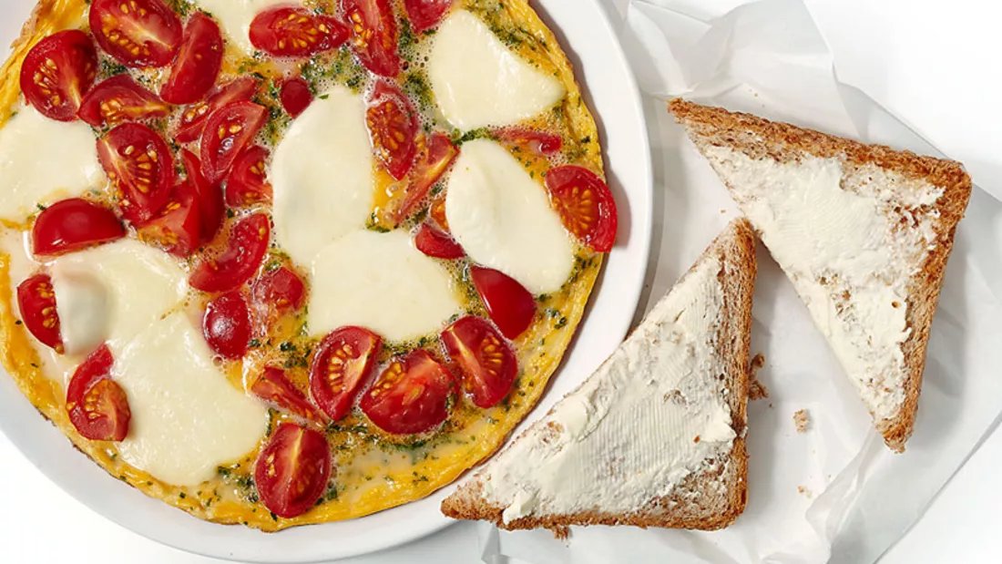 Tomaten-Mozzarella-Omelette