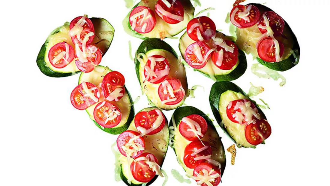 Überbackene Zucchini-Tomaten-Happen